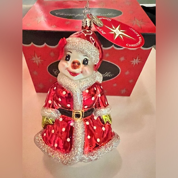 Christopher Radko BELLA SNOWBALL Glass Ornament
Snowman Christmas 20th Anniv - Picture 1 of 7